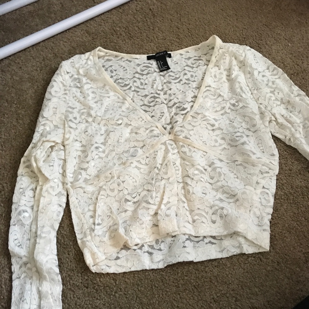 Sheer long sleeve